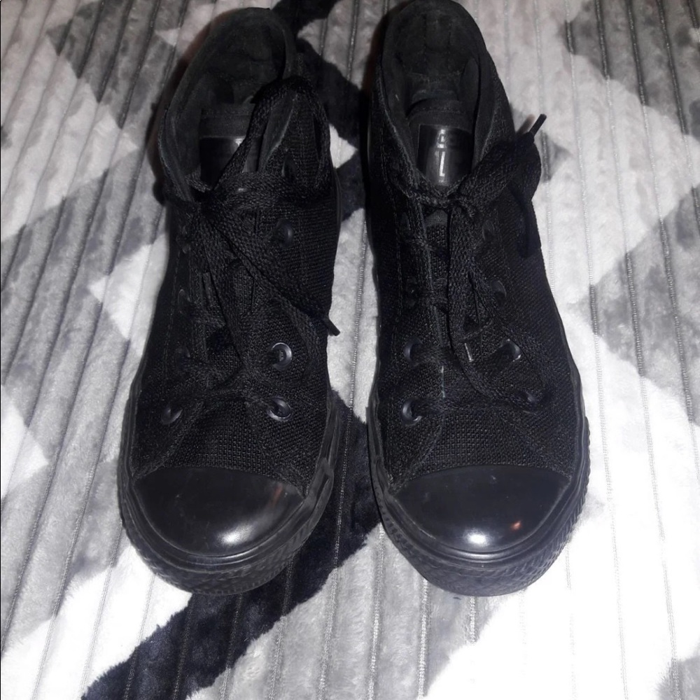 All Black Converse